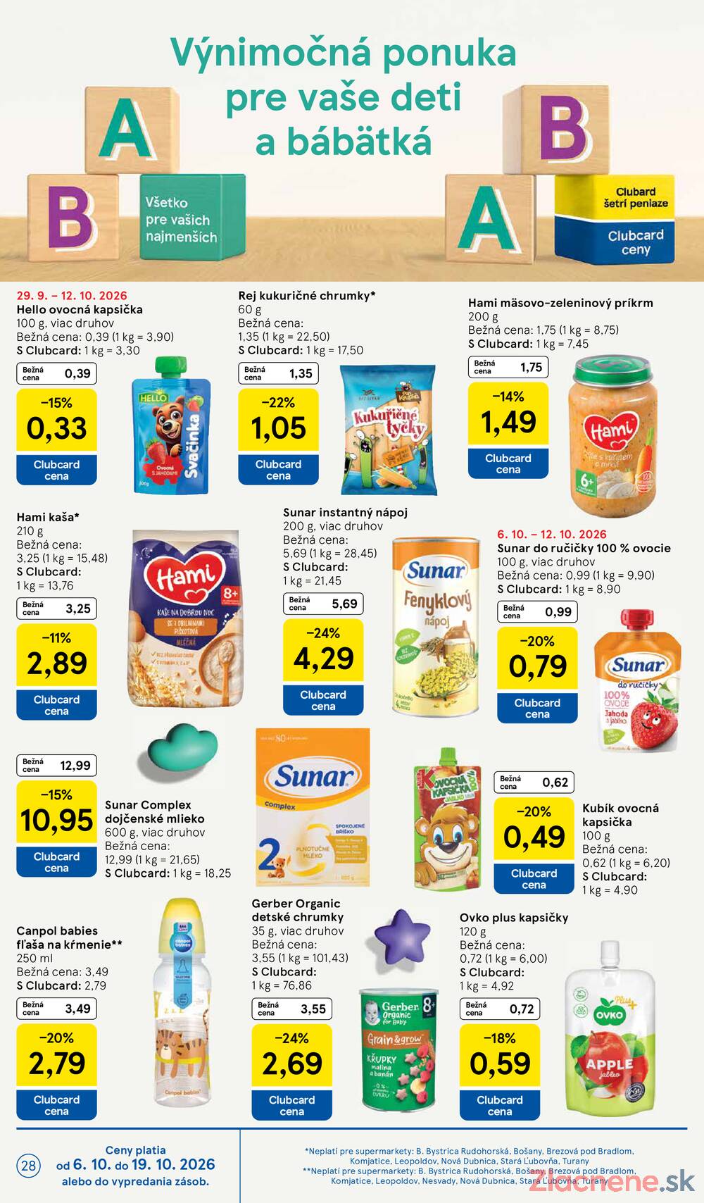 Tesco supermarkety od 7.10. do 13.10.2026