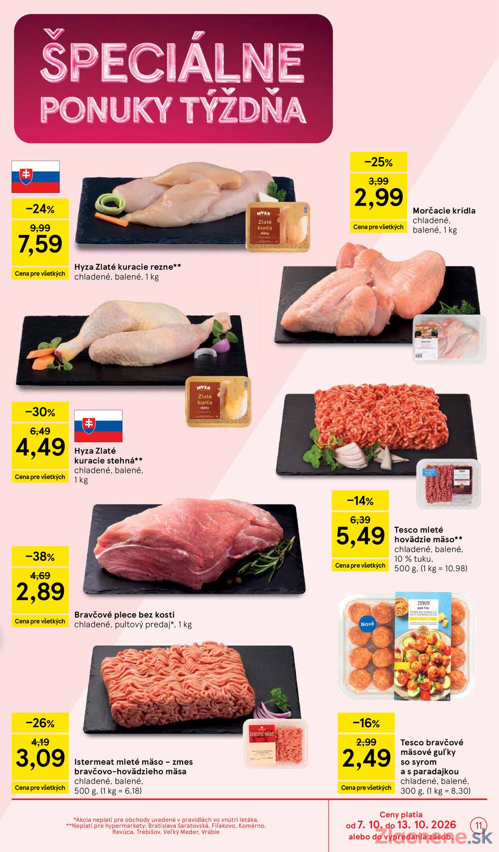 Tesco hypermarkety 7.10. - 13.10.