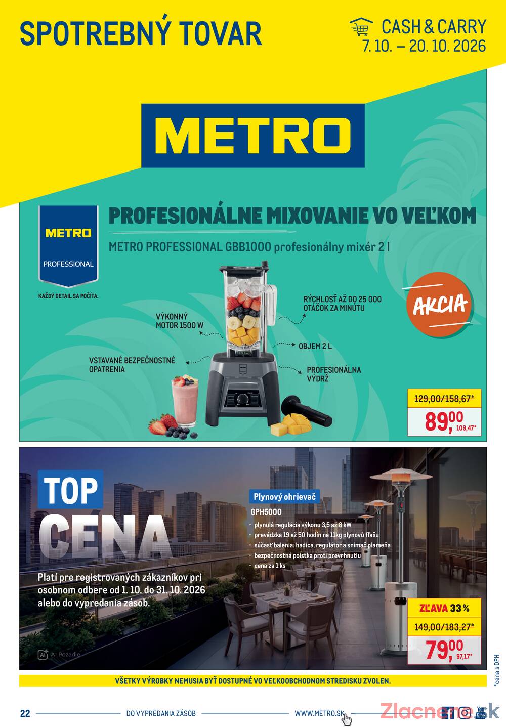Leták METRO - METRO Spotrebný tovar do 20.10. - strana 1 Leták METRO - METRO Spotrebný tovar do 20.10. - strana 1