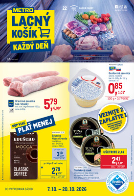 leták METRO
