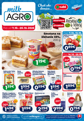 leták MILK - AGRO
