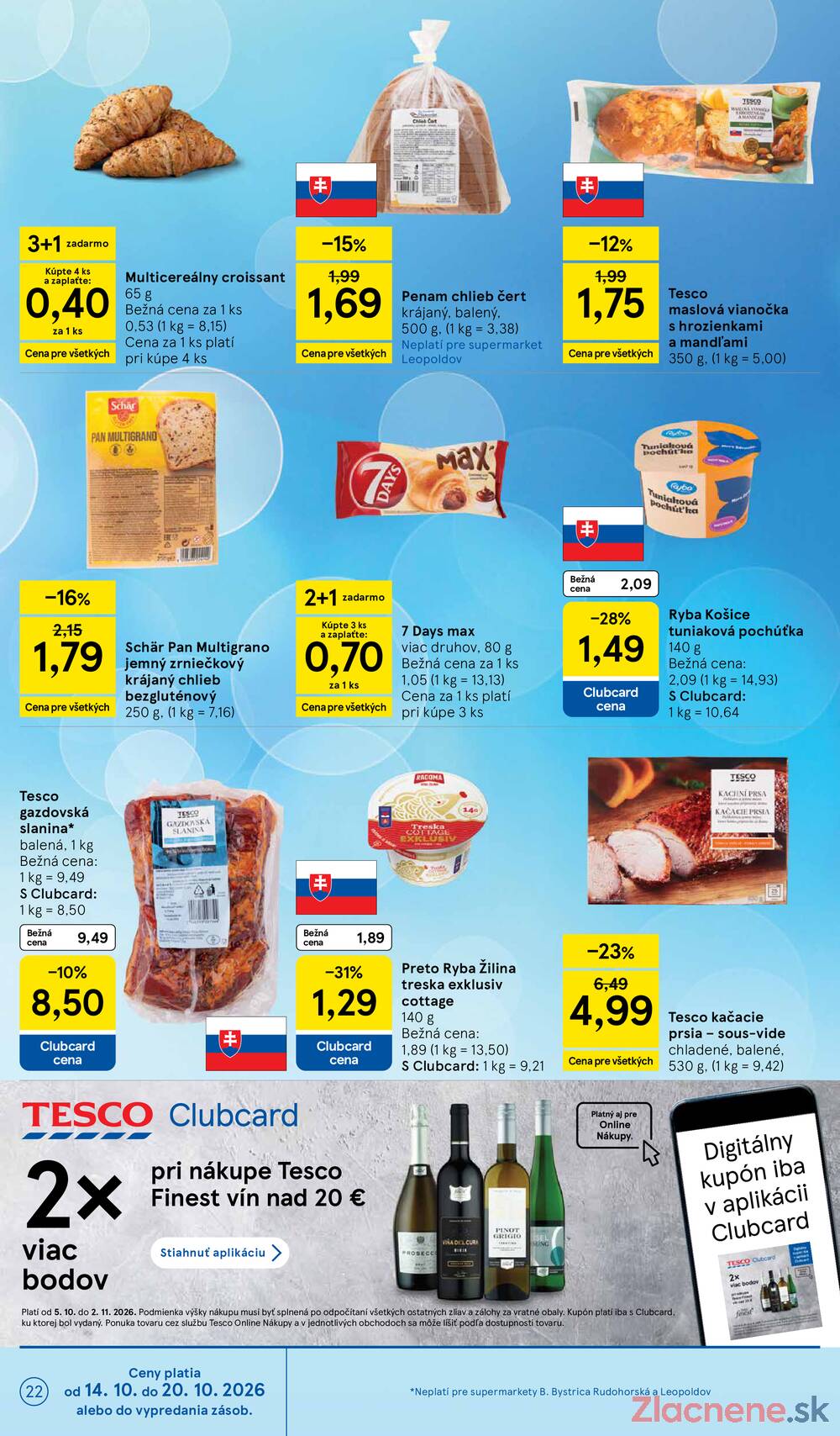 Tesco supermarkety od 14.10. do 20.10.2026