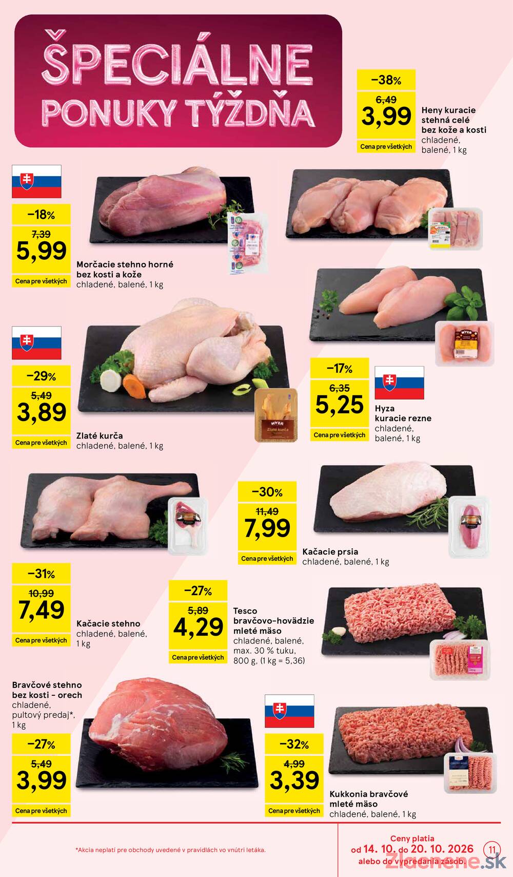 Leták Tesco - Tesco hypermarkety 14.10. - 20.10. - strana 11 Leták Tesco - Tesco hypermarkety 14.10. - 20.10. - strana 11