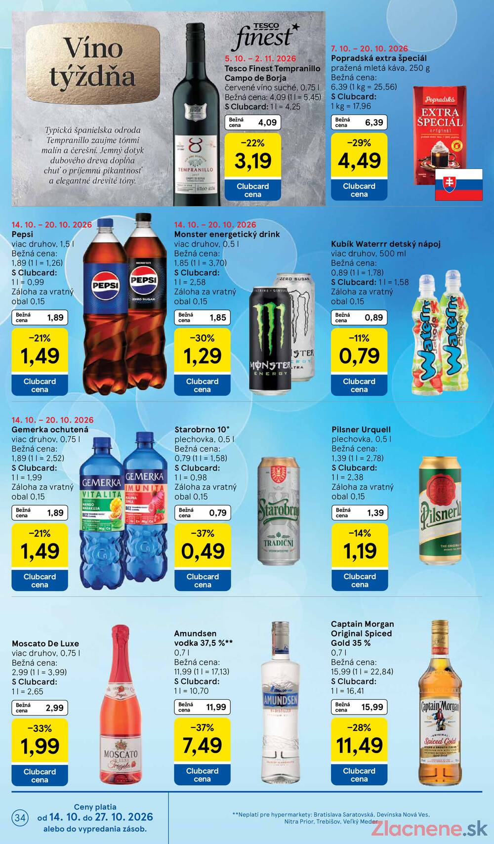 Leták Tesco - Tesco hypermarkety 14.10. - 20.10. - strana 34 Leták Tesco - Tesco hypermarkety 14.10. - 20.10. - strana 34