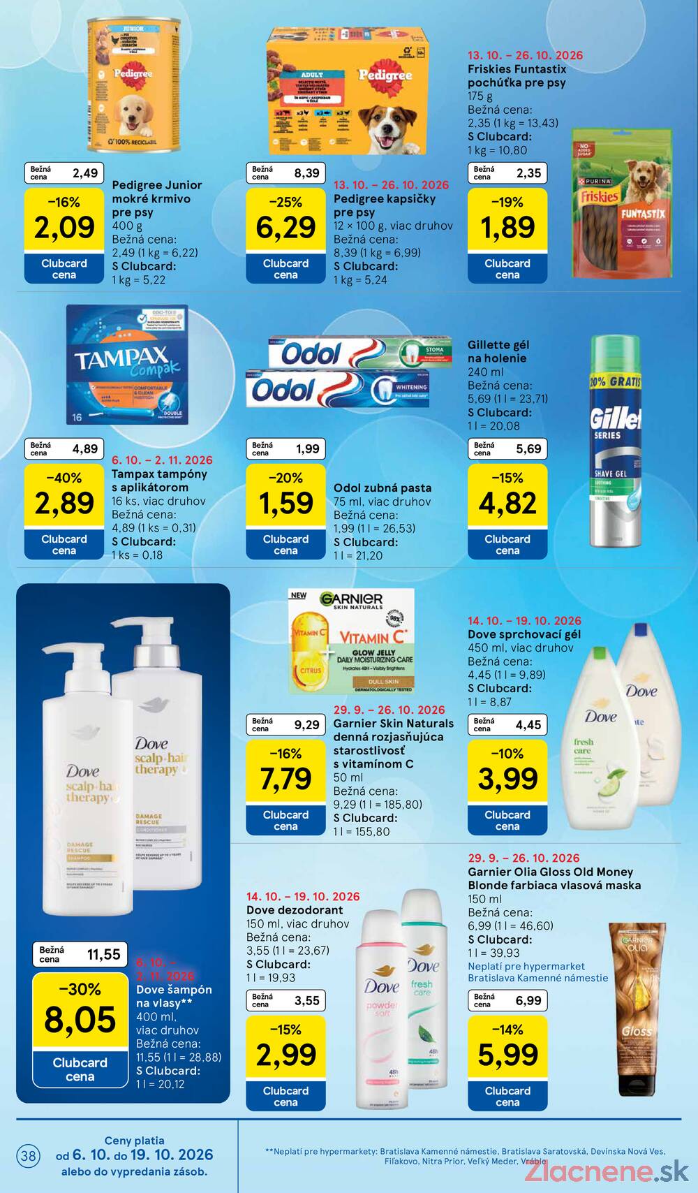 Leták Tesco - Tesco hypermarkety 14.10. - 20.10. - strana 38 Leták Tesco - Tesco hypermarkety 14.10. - 20.10. - strana 38