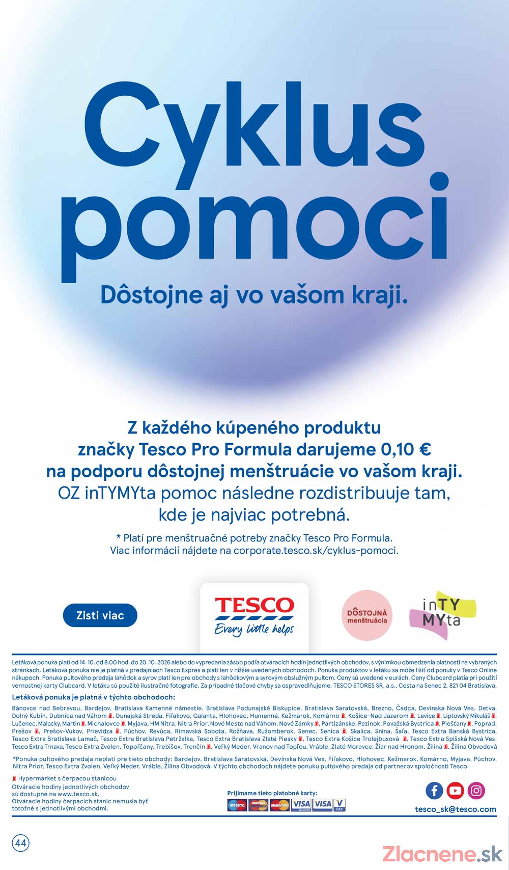 Leták Tesco - Tesco hypermarkety 14.10. - 20.10. - strana 44 Leták Tesco - Tesco hypermarkety 14.10. - 20.10. - strana 44