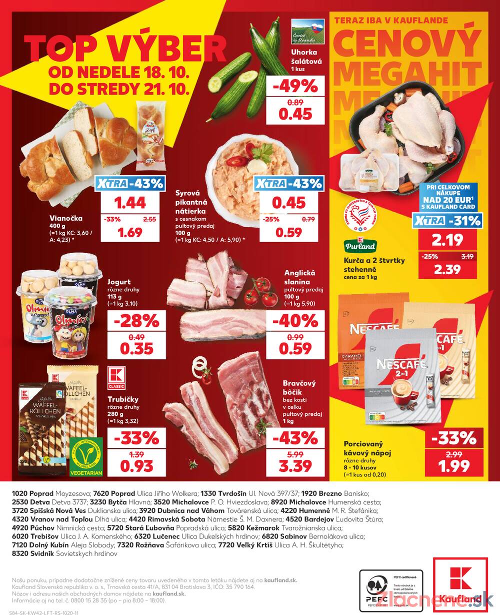 Kaufland 15.10. - 21.10. - Kaufland Stará Ľubovňa