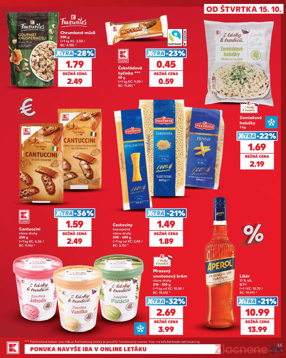 Kaufland 15.10. - 21.10. - Kaufland Poprad - Jiřího Wolkera