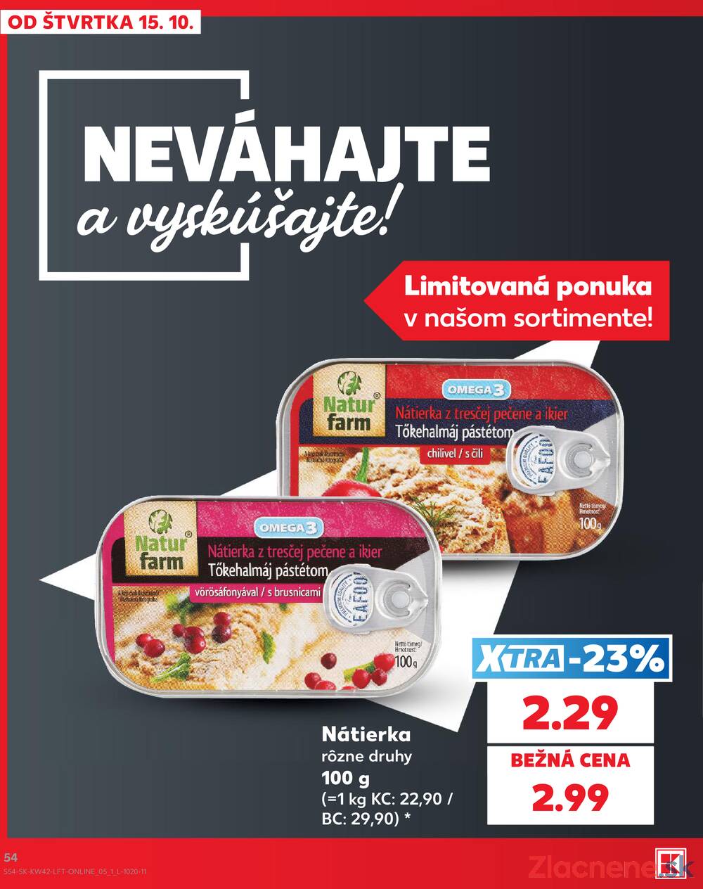 Kaufland 15.10. - 21.10. - Kaufland Poprad - Jiřího Wolkera