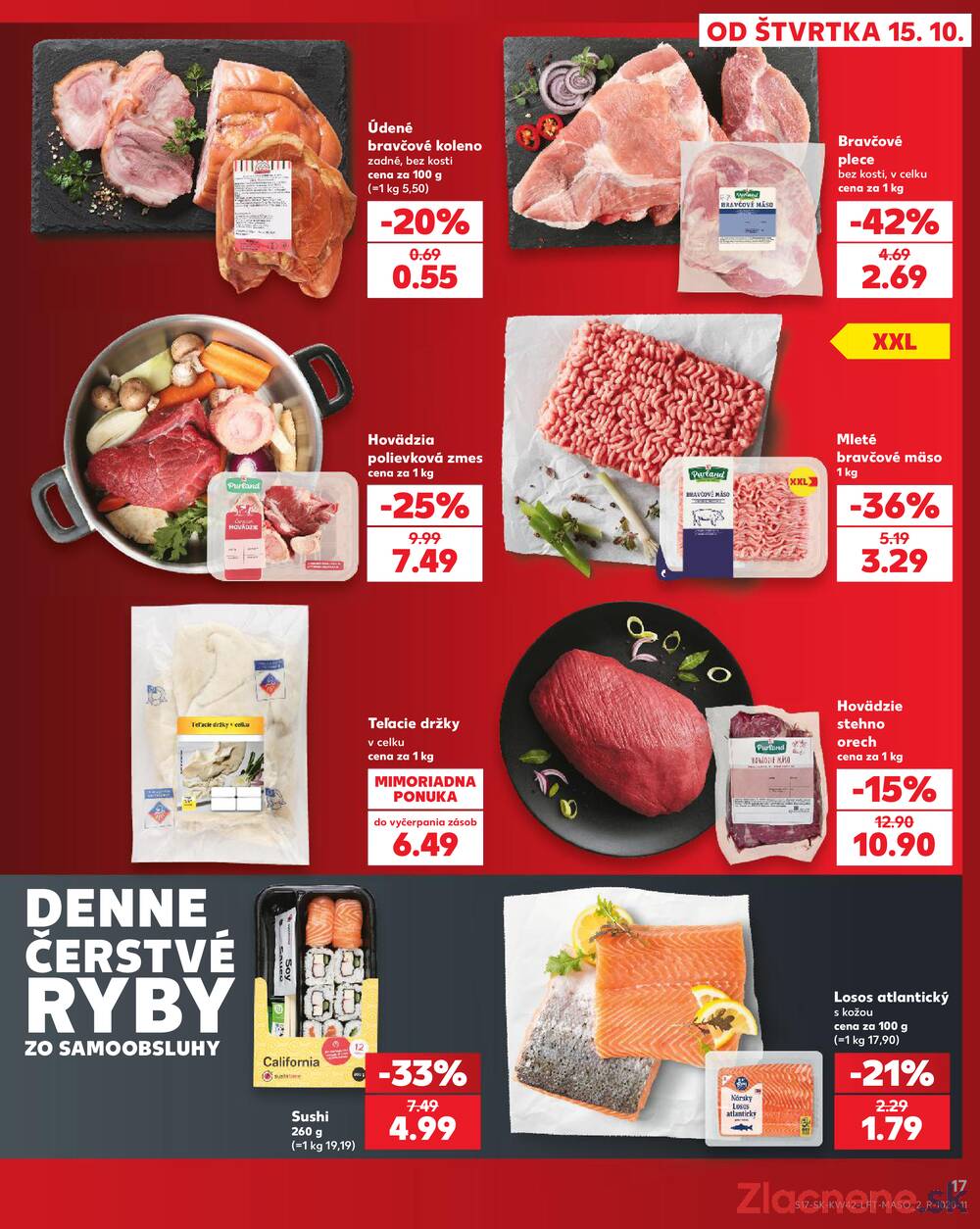 Kaufland 15.10. - 21.10. - Kaufland (Harmincova, Bratislava - Dúbravka)