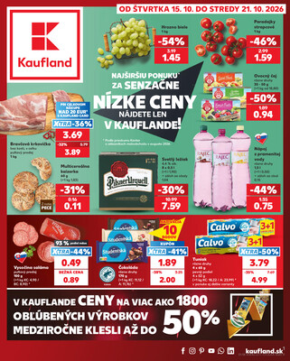 Leták Kaufland 15.10. - 21.10. - Kaufland Žiar nad Hronom