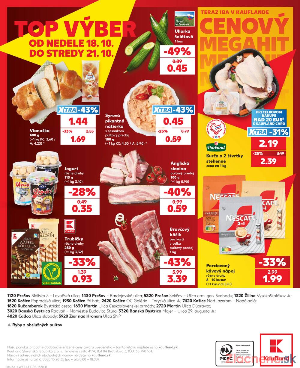 Kaufland 15.10. - 21.10. - Kaufland Košice - Nad Jazerom