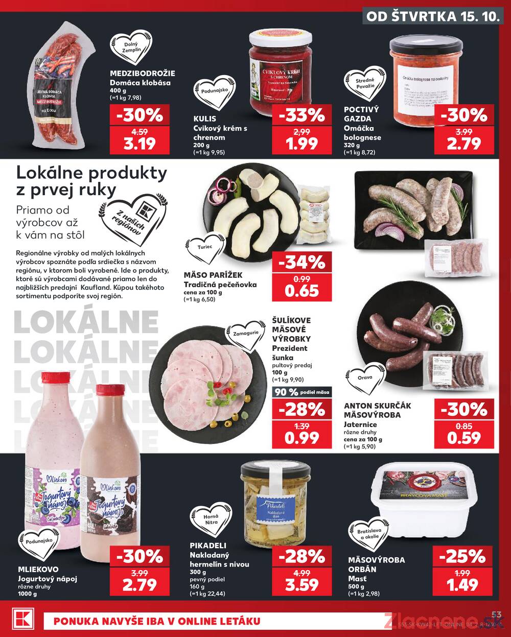 Kaufland 15.10. - 21.10. - Kaufland Považská Bystrica - Centrum