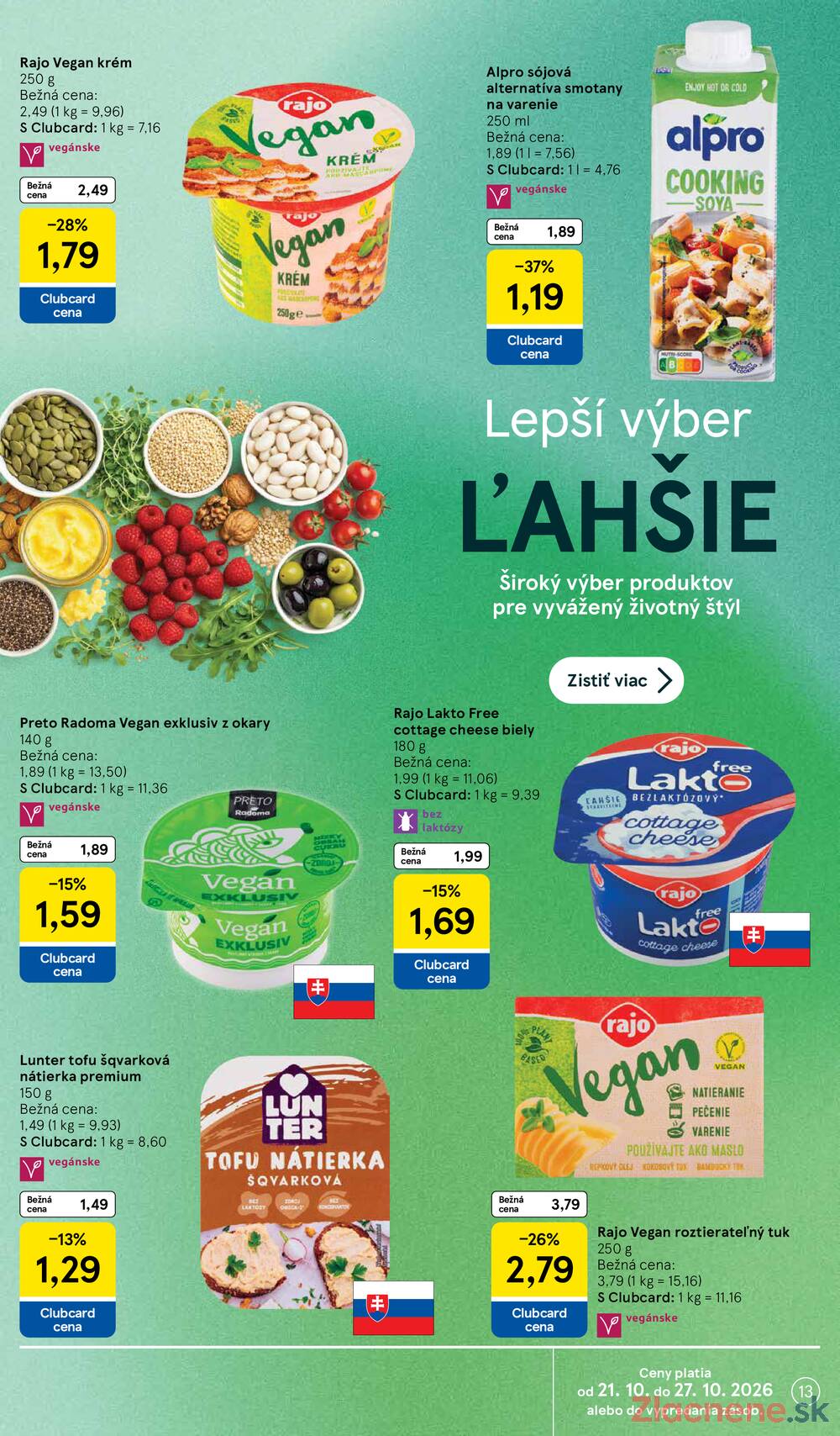 Tesco supermarkety od 21.10. do 27.10.2026