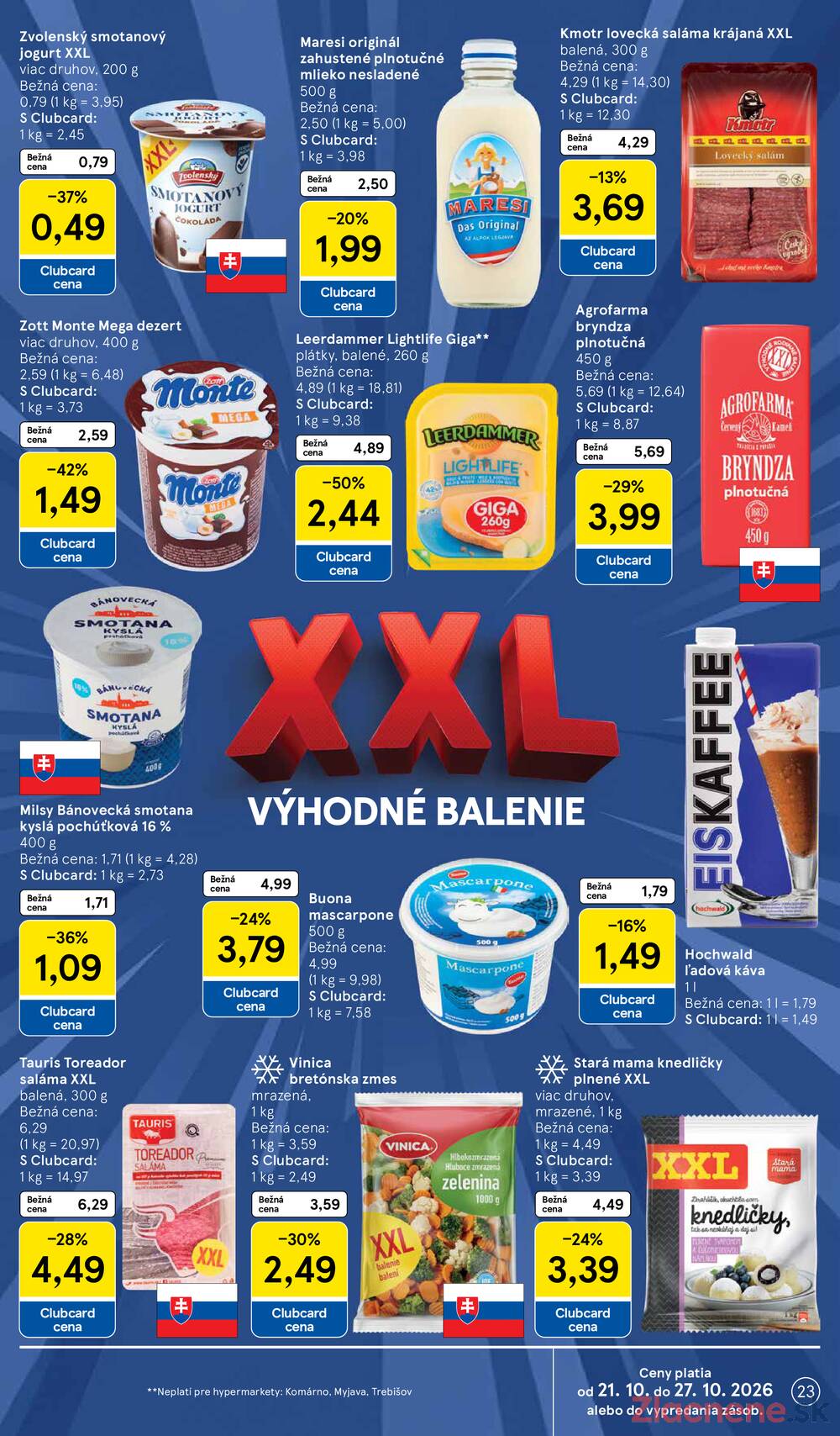 Tesco hypermarkety 21.10. - 27.10.