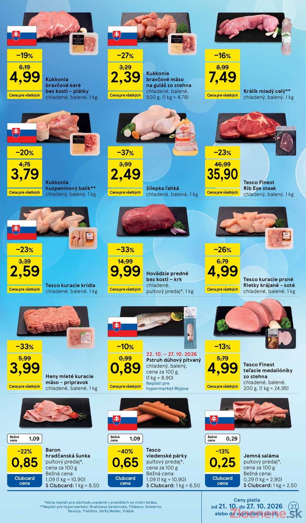 Tesco hypermarkety 21.10. - 27.10.