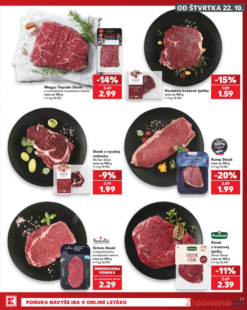 Kaufland 22.10. - 28.10. - Kaufland Stará Ľubovňa