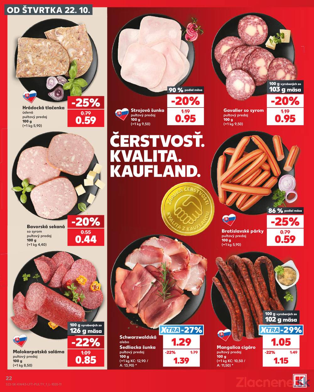 Kaufland 22.10. - 28.10. - Kaufland Poprad - Jiřího Wolkera