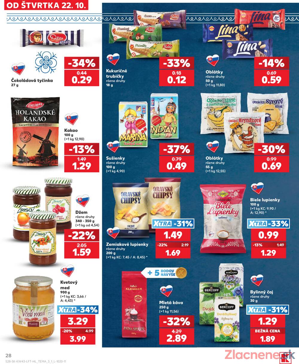 Kaufland 22.10. - 28.10. - Kaufland Poprad - Jiřího Wolkera