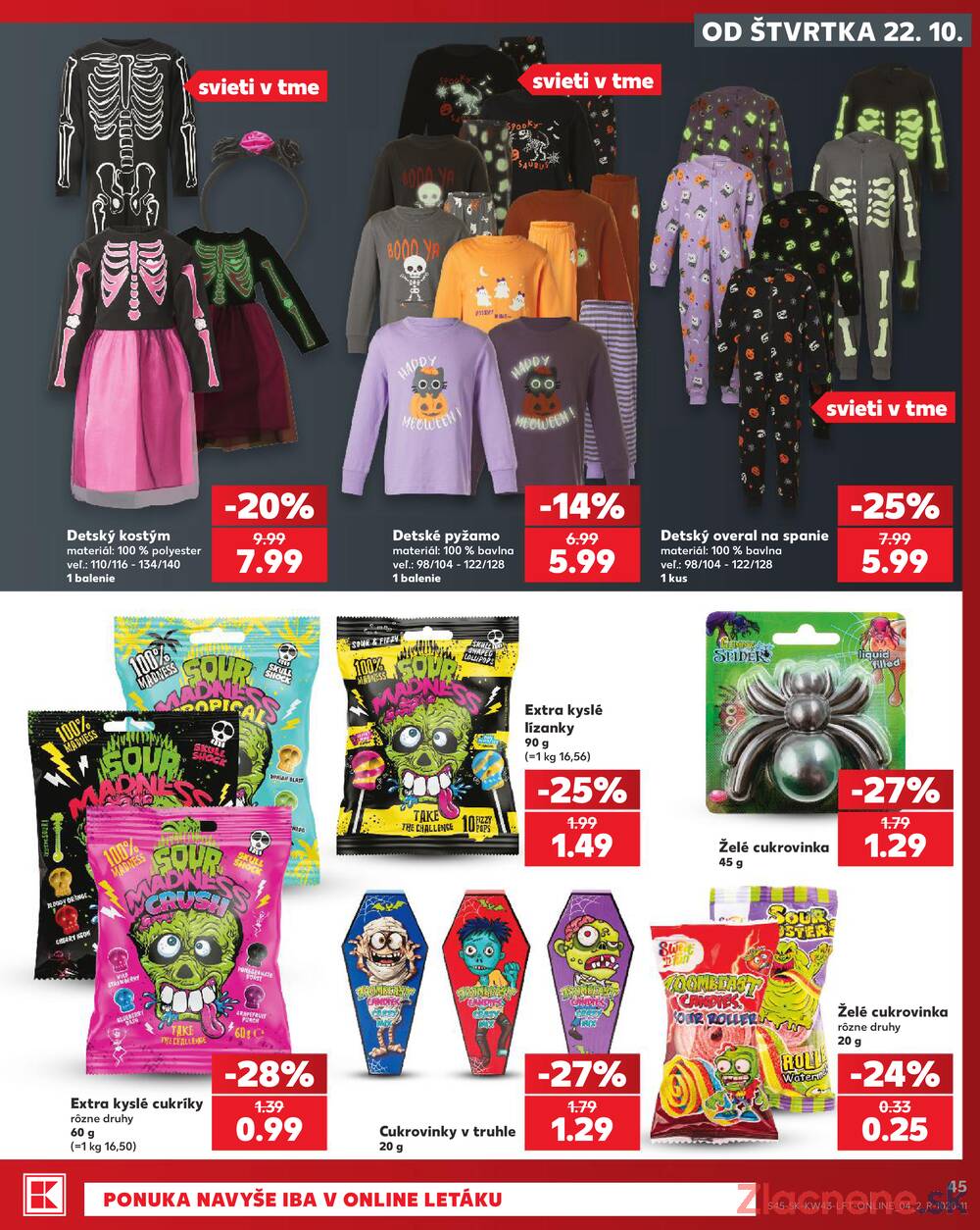 Kaufland 22.10. - 28.10. - Kaufland Poprad - Jiřího Wolkera