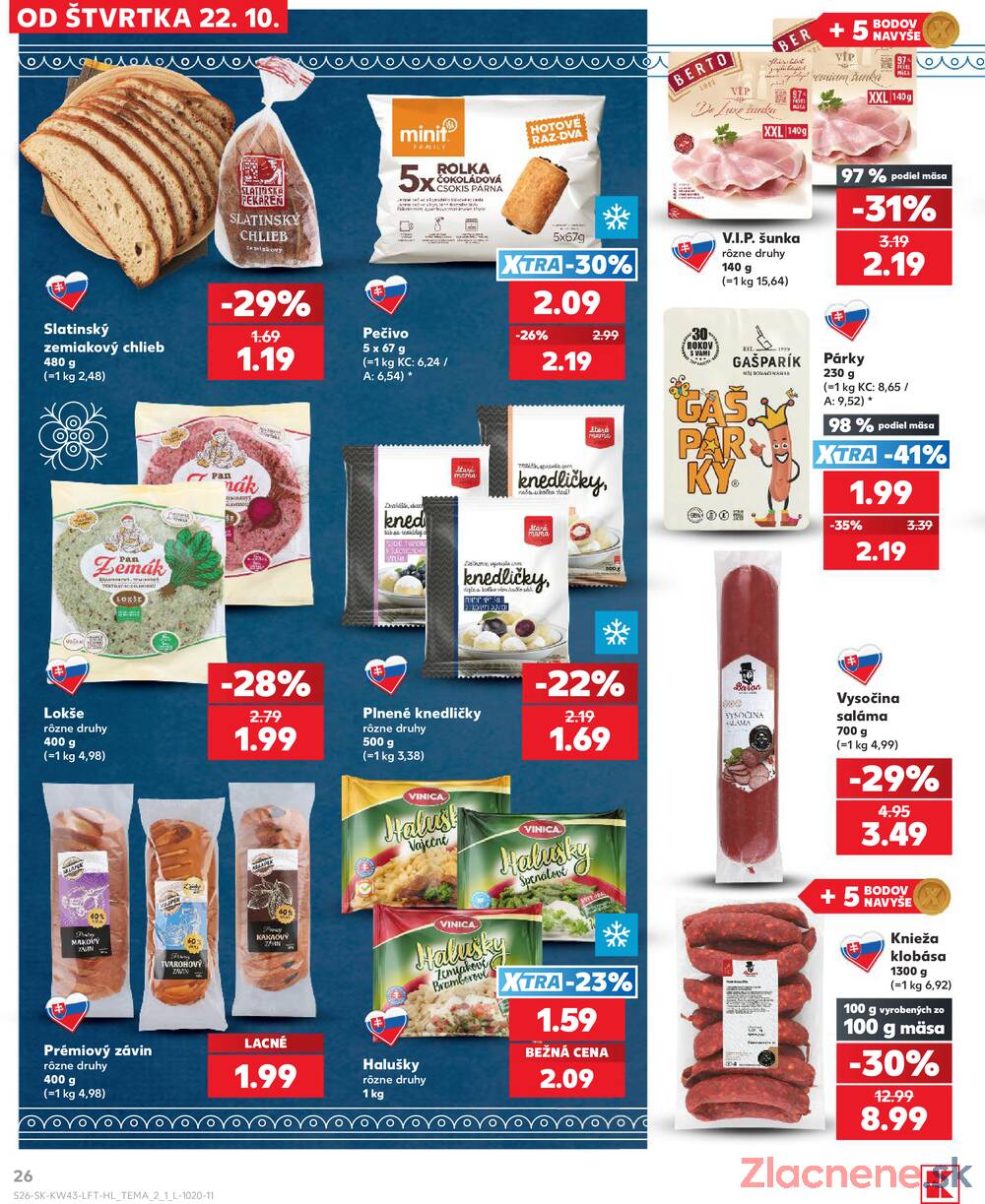 Kaufland 22.10. - 28.10. - Kaufland Košice-Pri hati