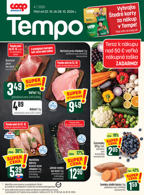 leták COOP Jednota Slovensko
