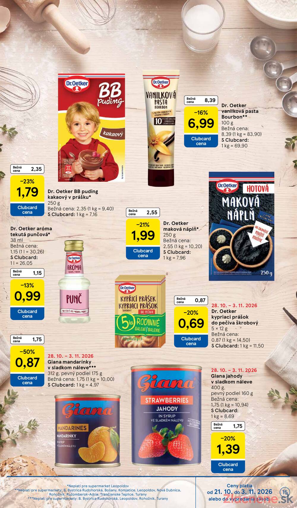 Tesco supermarkety od 28.10. do 3.11.2026
