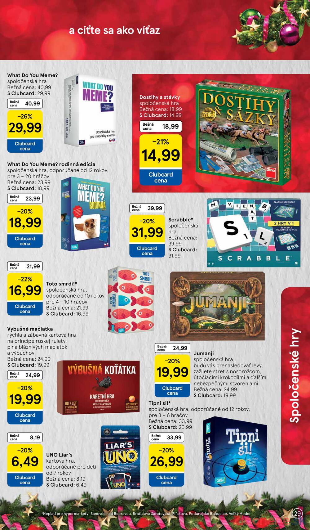 Leták Tesco - Tesco SPECIÁL hypermarkety od 26.10. do 16.11.2026 - strana 29 Leták Tesco - Tesco SPECIÁL hypermarkety od 26.10. do 16.11.2026 - strana 29