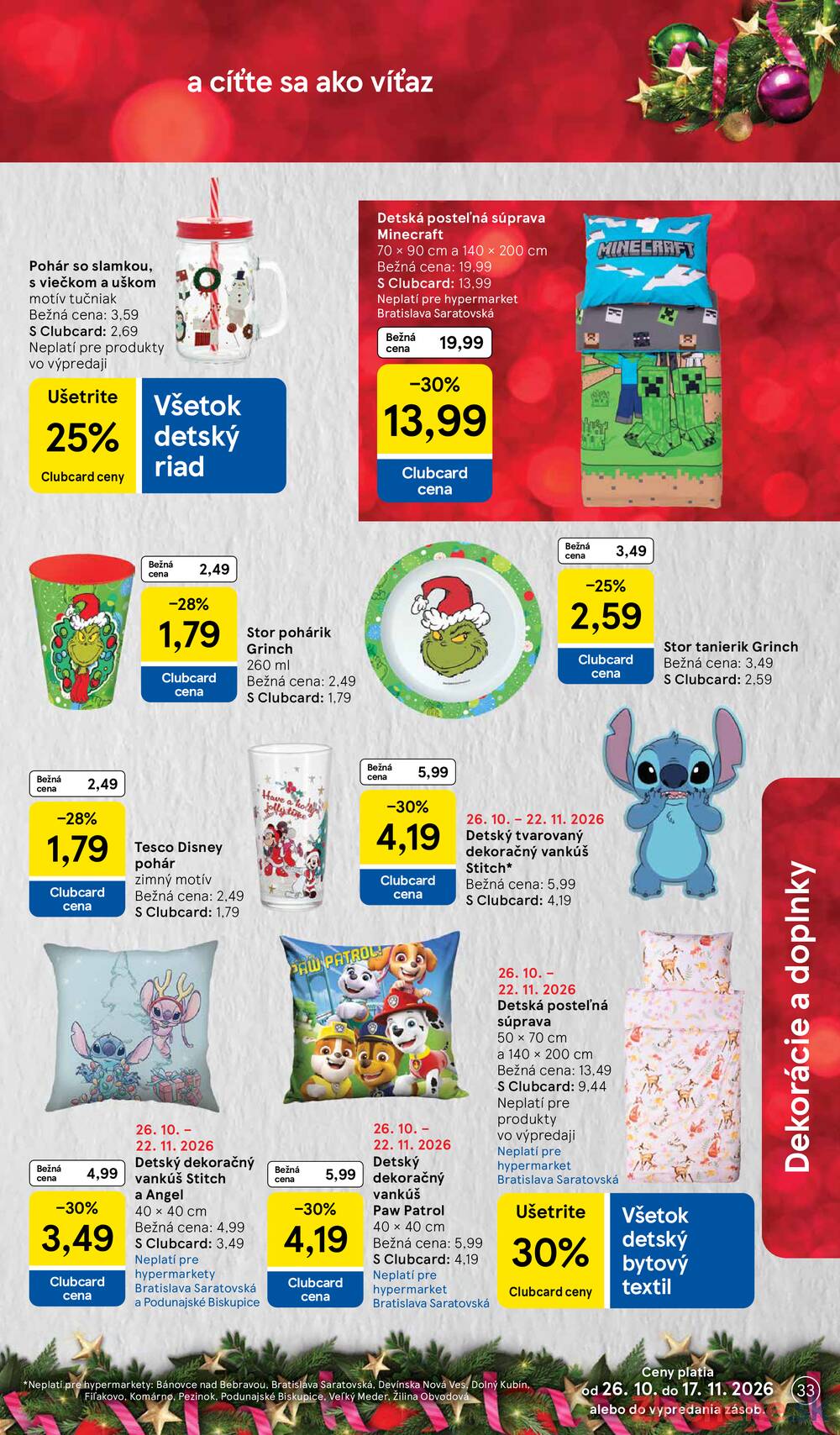 Leták Tesco - Tesco SPECIÁL hypermarkety od 26.10. do 16.11.2026 - strana 33 Leták Tesco - Tesco SPECIÁL hypermarkety od 26.10. do 16.11.2026 - strana 33