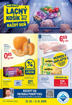 leták METRO
