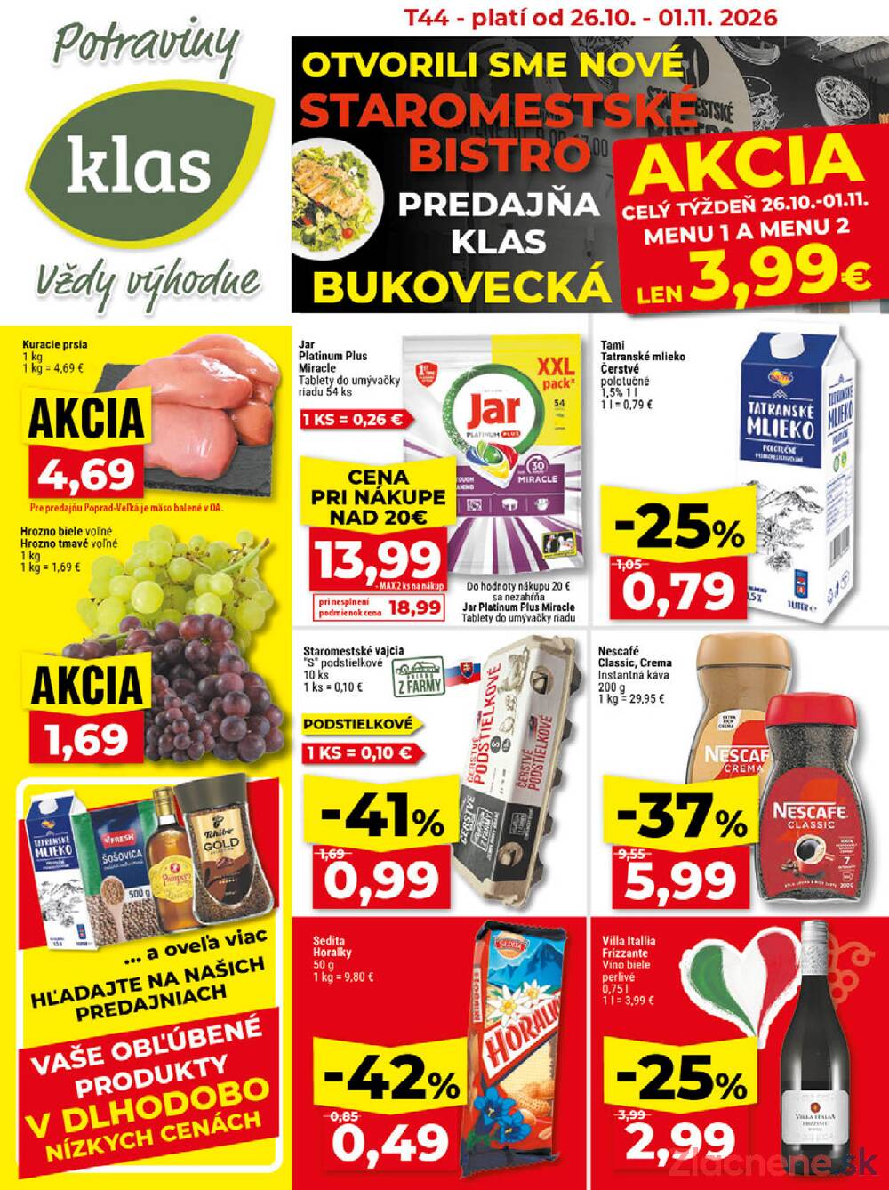 Leták Klas - Klas do 1.11. - strana 1 Leták Klas - Klas do 1.11. - strana 1