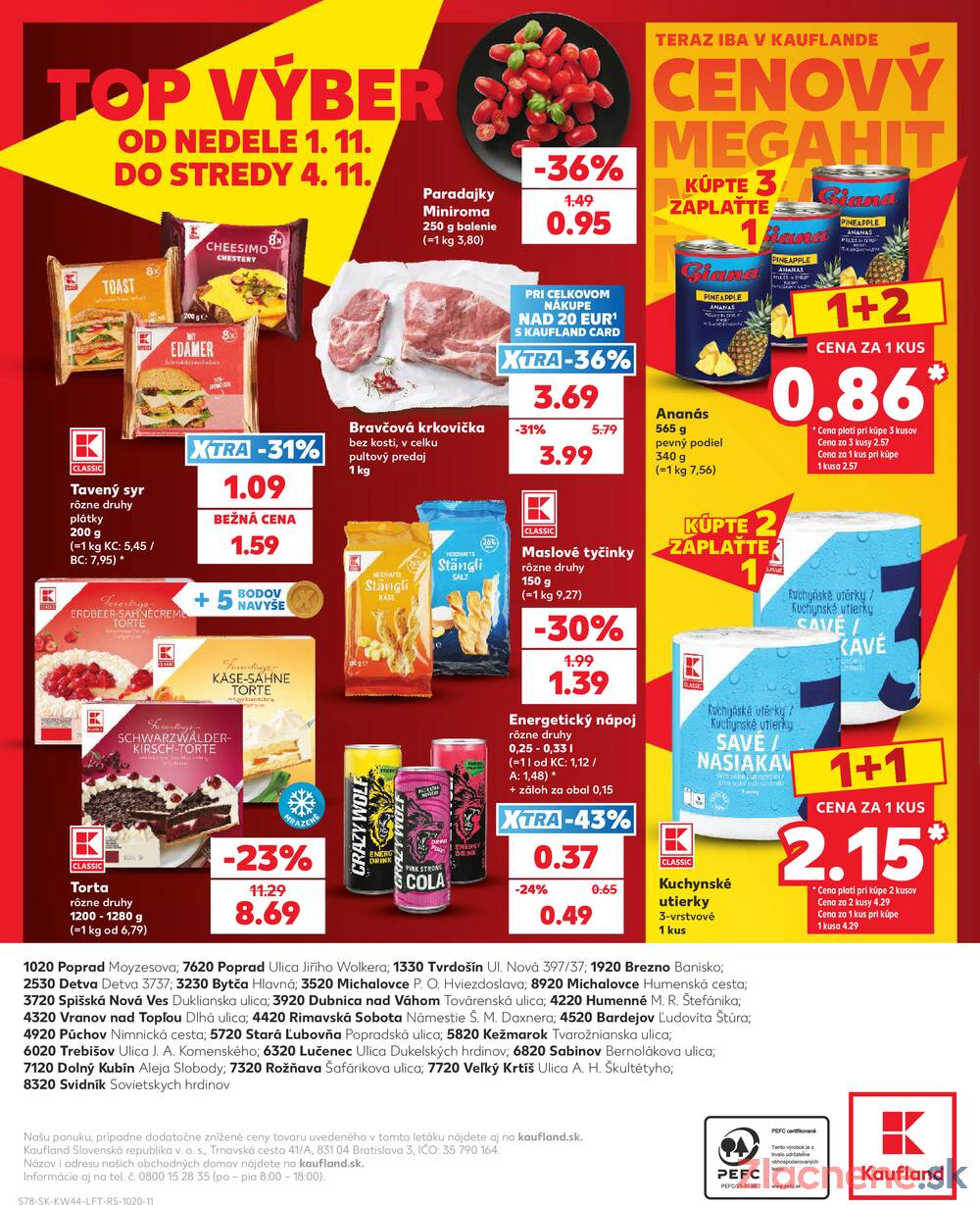 Kaufland 29.10. - 4.11. - Kaufland Bardejov
