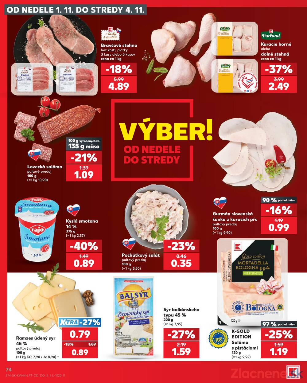 Leták Kaufland - Kaufland 29.10. - 4.11. - Kaufland (A. H. Škultétyho, Veľký Krtíš) - strana 74
