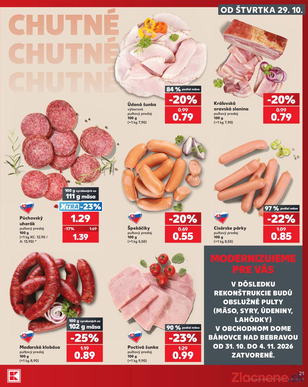 Kaufland 29.10. - 4.11. - Kaufland Veľký Meder