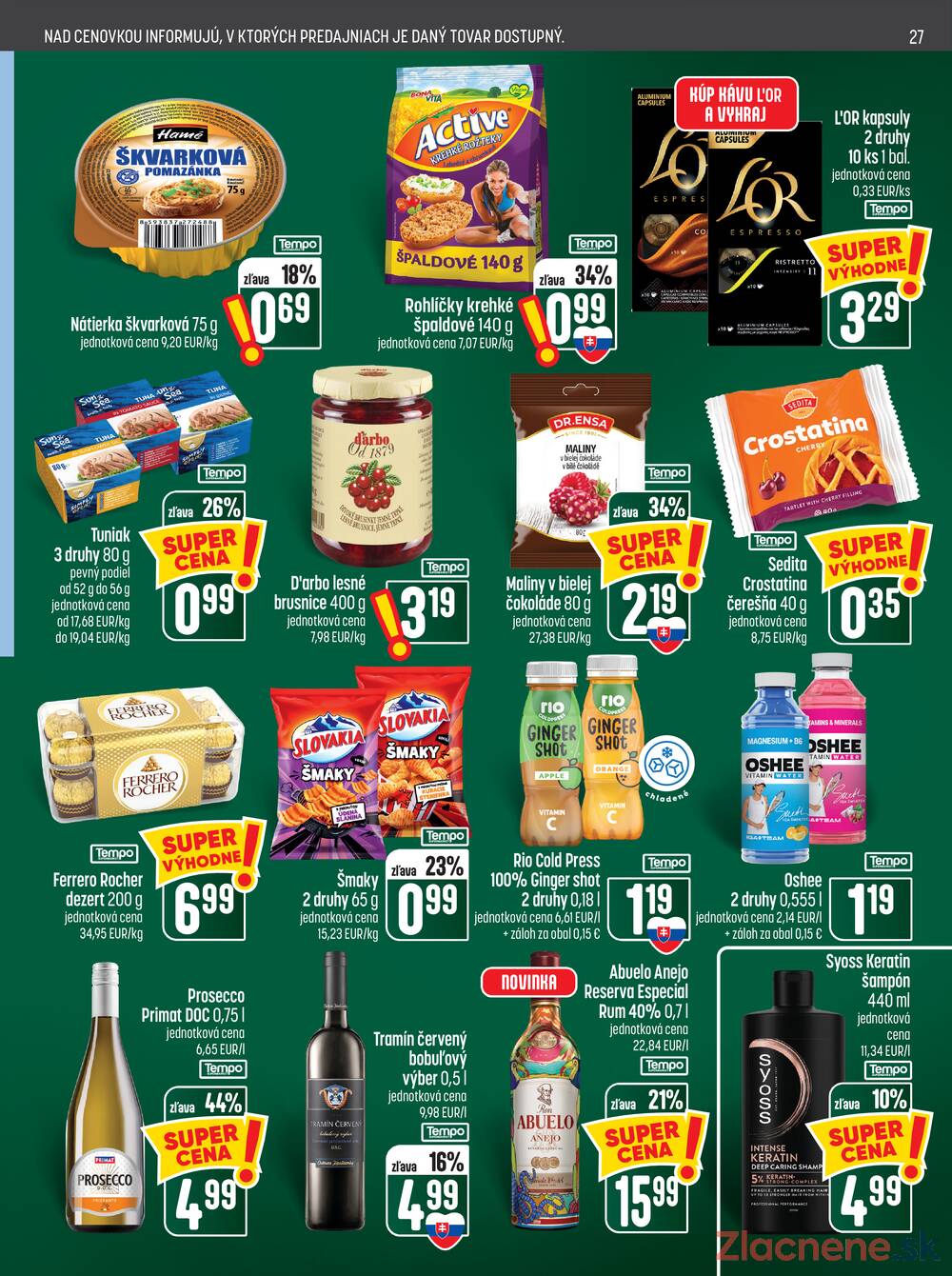 Leták COOP Jednota Slovensko - COOP do 4.11. - strana 27
