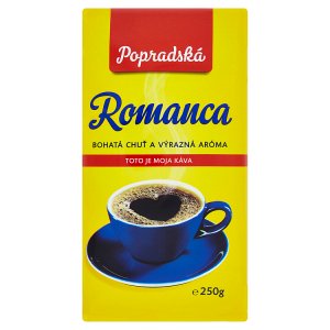 Popradská Romanca pražená mletá káva 250 g
