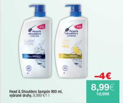 Head & Shoulders šampón 900 ml 