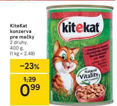 KiteKat konzerva pre mačky, 400 g