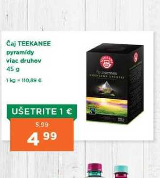 Čaj TEEKANEE pyramidy viac druhov 45 g