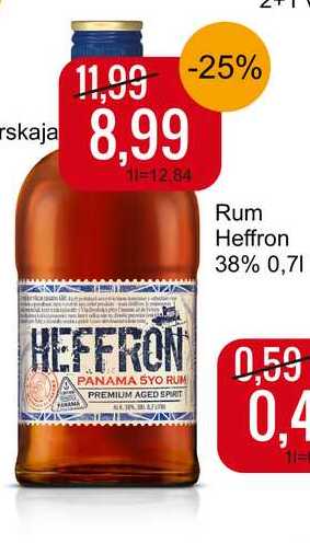 Rum Heffron 38% 0,7 l