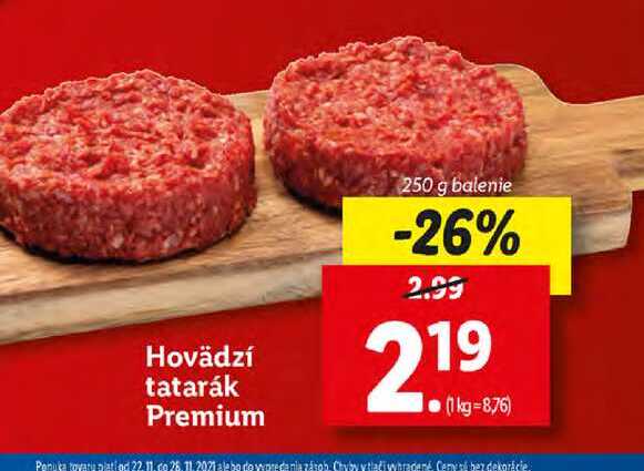 Hovädzí tatarák Premium 250 g