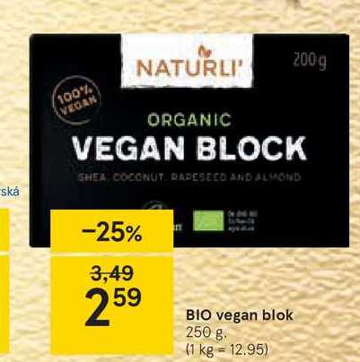 BIO vegan blok, 250 g