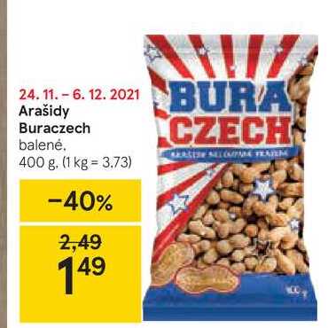 Arašidy Buraczech, 400 g