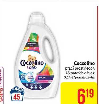  Coccolino prací prostriedok 45 pracích dávok  