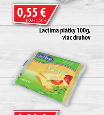 Lactima plátky 100 g