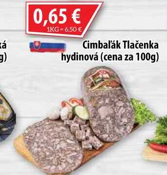 Cimbalák Tlačenka hydinová 100 g