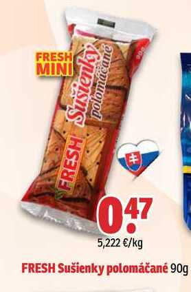 FRESH Sušienky polomáčané 90g