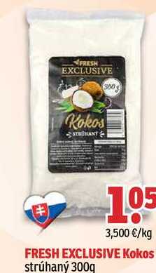FRESH EXCLUSIVE Kokos strúhaný 300g