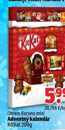Adventný kalendár KitKat 208g