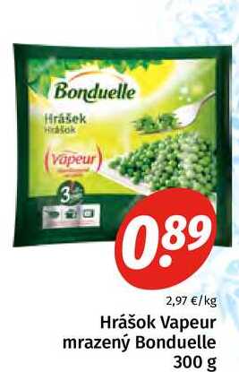 Hrášok Vapeur mrazený Bonduelle 300 g